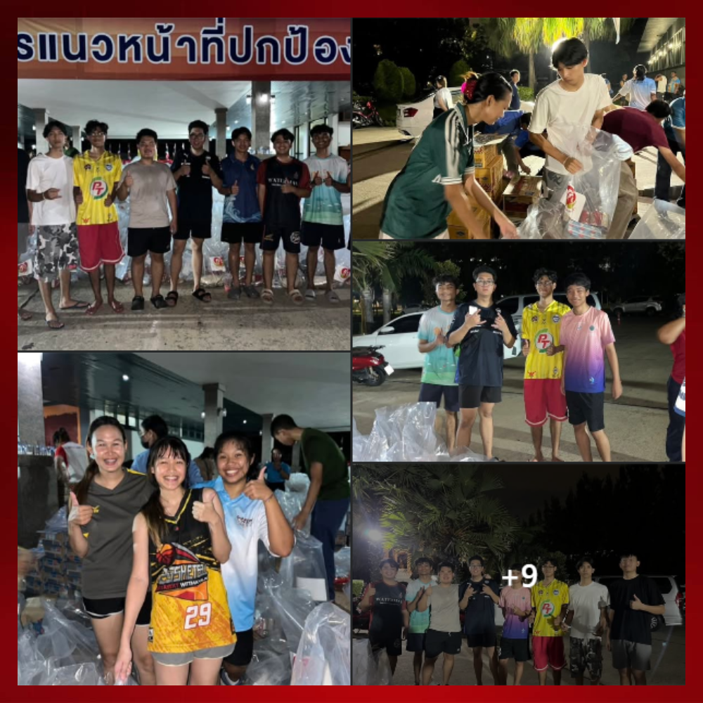 นิสิตวิทยาลัยการชลประทานร่วมเป็นส่วนหนึ่งของการช่วยเหลือผู้ประสบอุทกภัยกับกรมชลประทาน