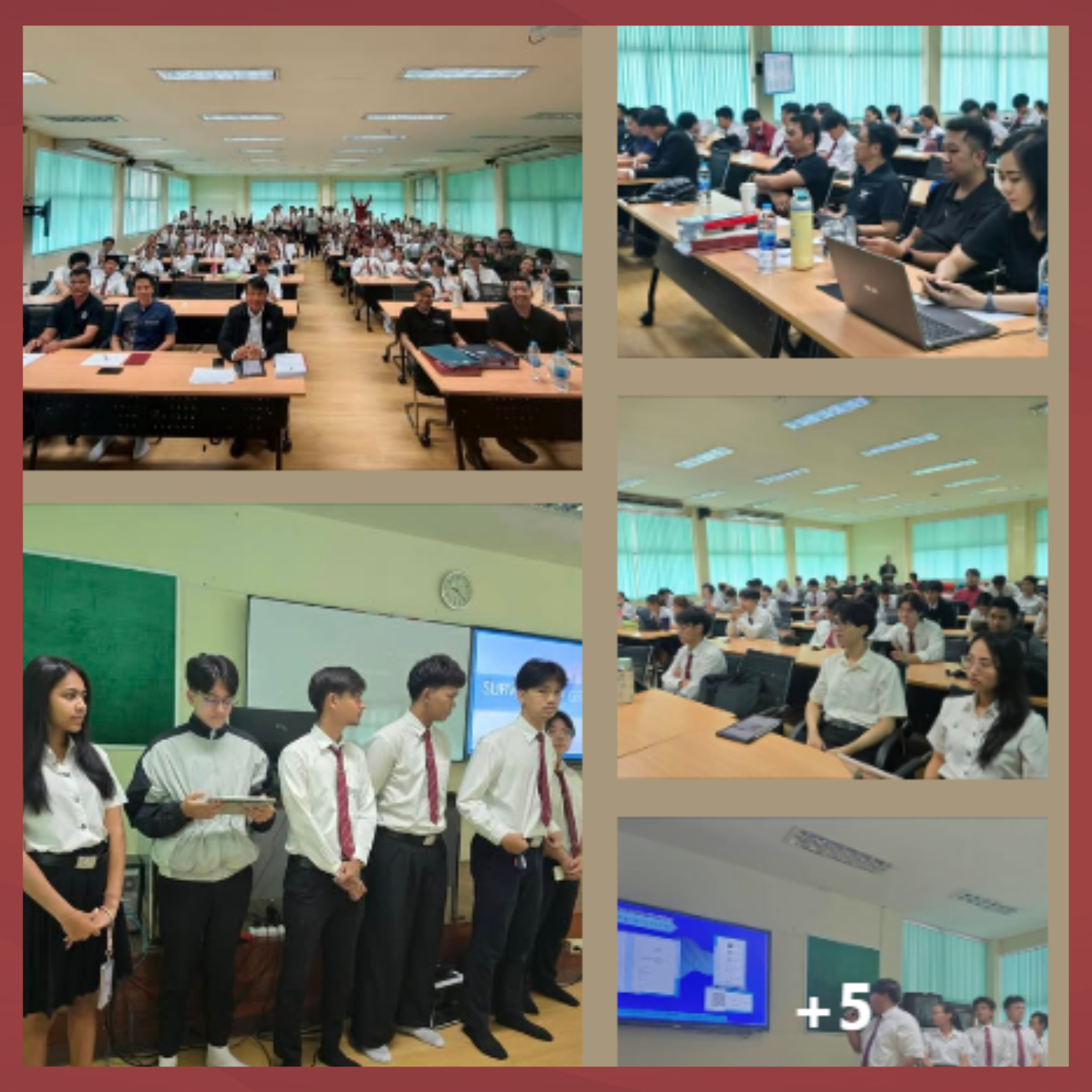 จากห้องเรียนสู่หน้างานจริง ภาพบรรยากาศการนำเสนอผลดำเนินการฝึกสำรวจภาคสนามของนิสิตชั้นปีที่2 (ชลกร 80)